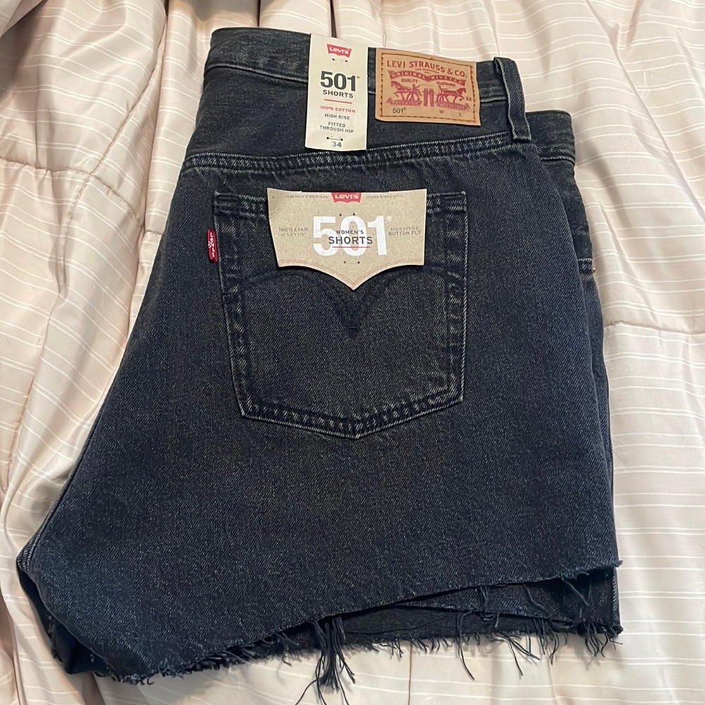 Levi’s 501 Black Denim Shorts